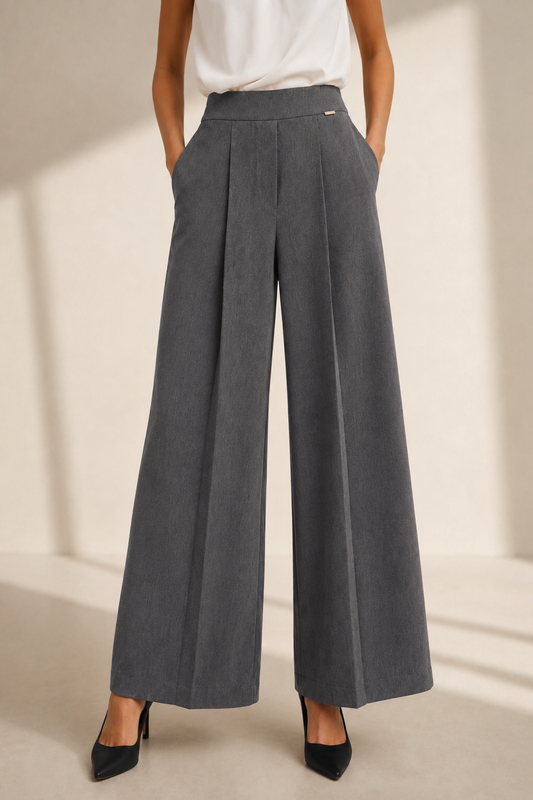 Pantalone flare Fracomina – Grigio Melange