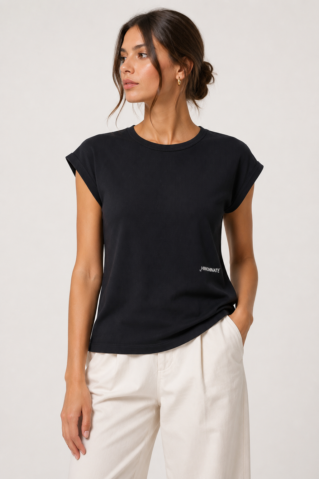 T-shirt Hinnominate Nera con Logo