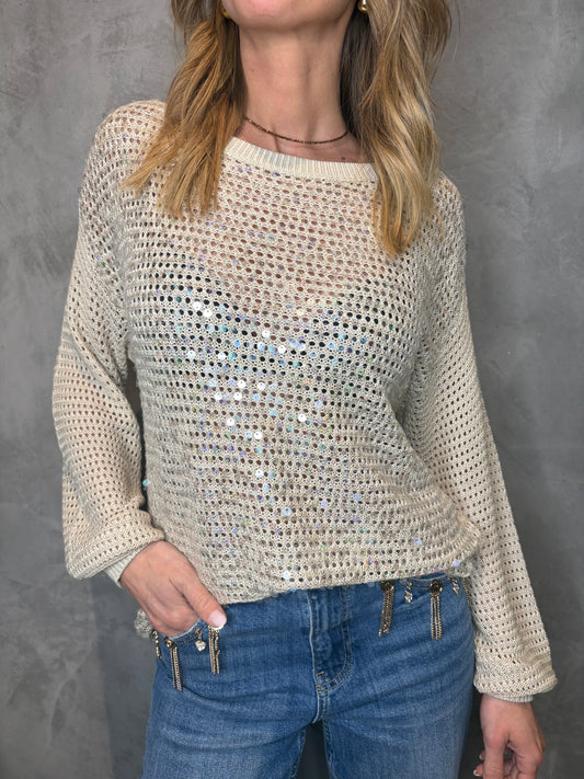 MAGLIA CON PAILLETTES