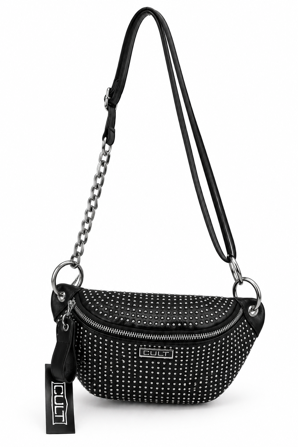Marsupio CULT Joan con borchie – Nero