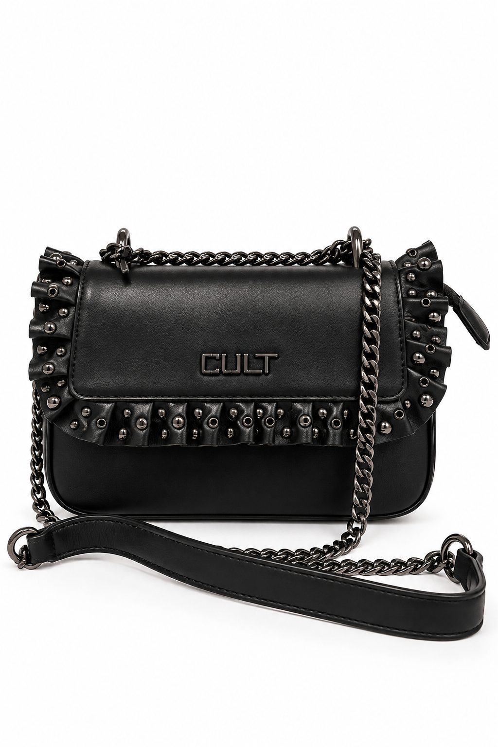 Borsa Yoko CULT – Nera con borchie