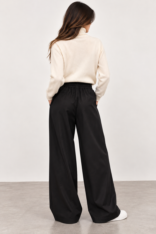 Pantalone in cotone nero HINNOMINATE