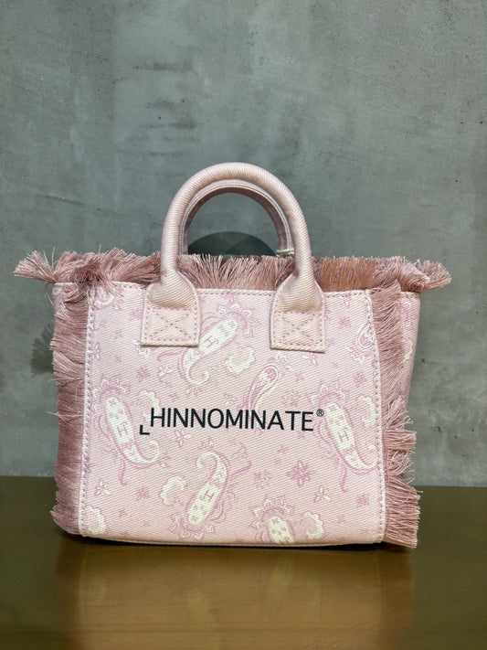 MINI SHOPPER HINNOMINATE CON STAMPA BANDANA ROSA E FRANGE
