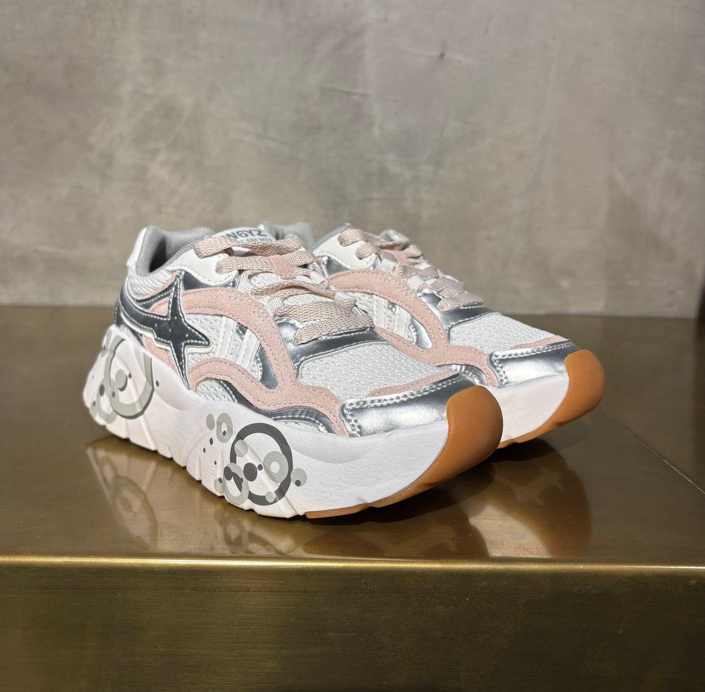 SNEAKERS PLATFORM W6YZ SILVER WHITE CIPRIA