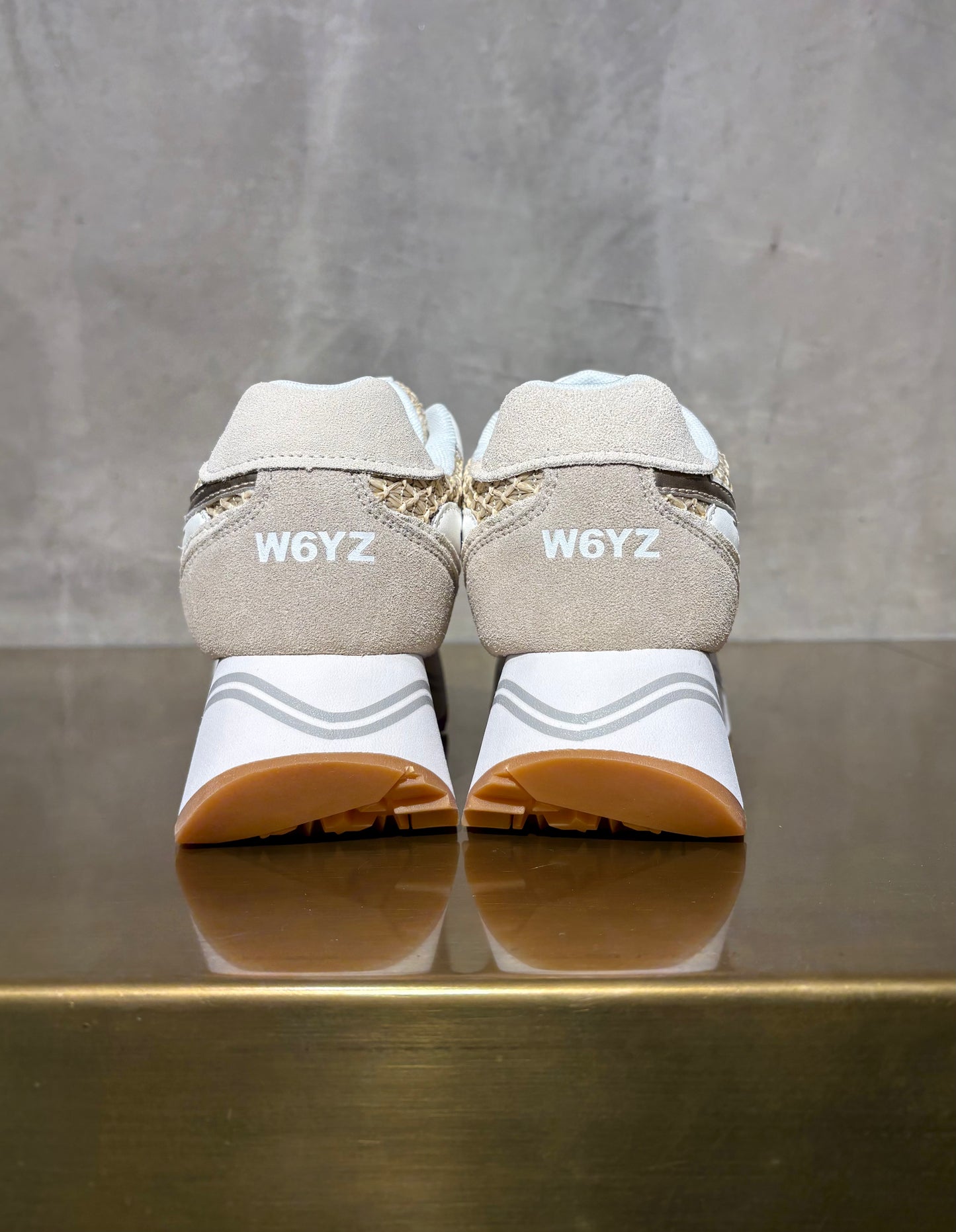 SNEAKERS PLATFORM RAFIA CIPRIA WHITE