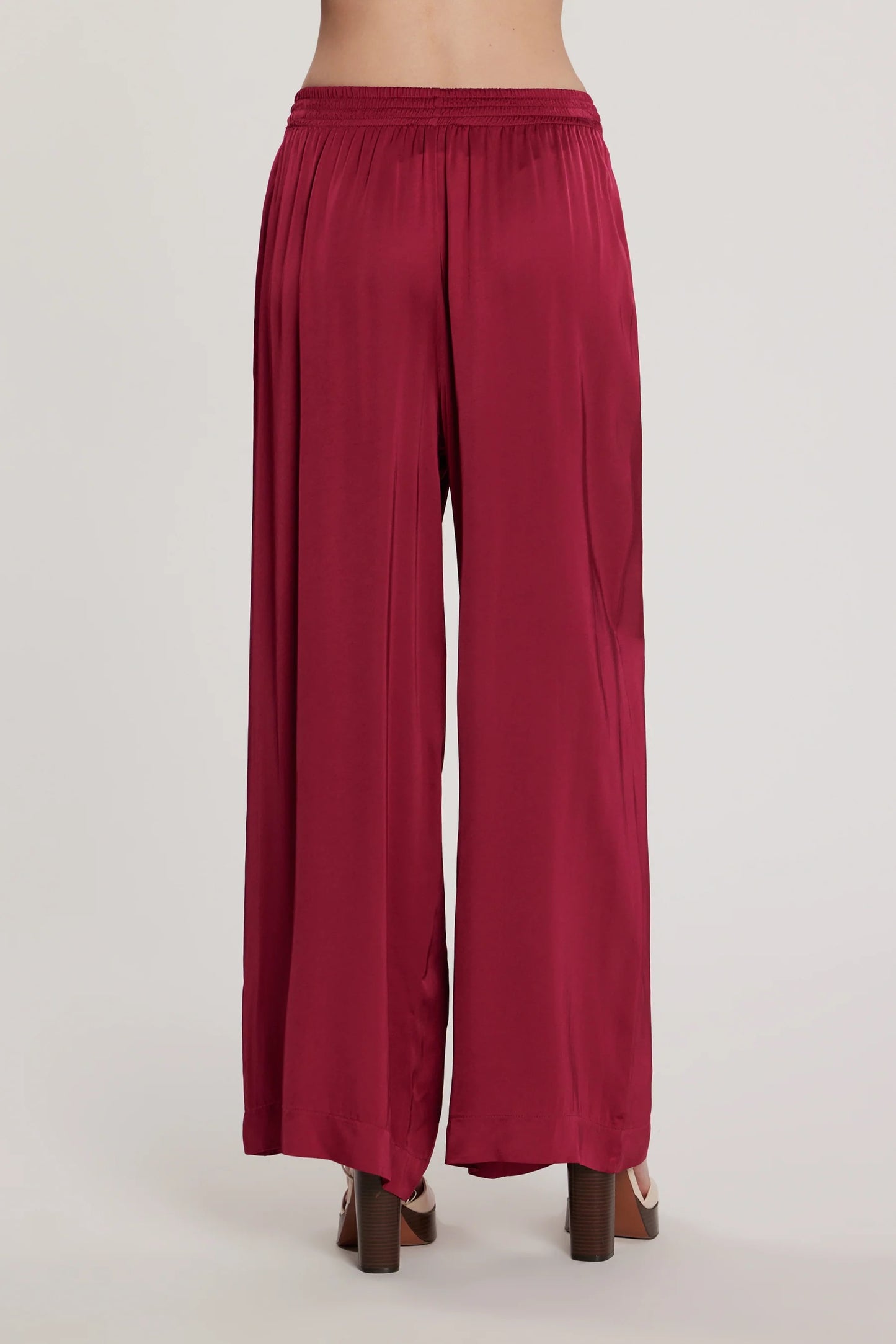 Pantalone MAURICES vita alta con elastico più tasche palazzo