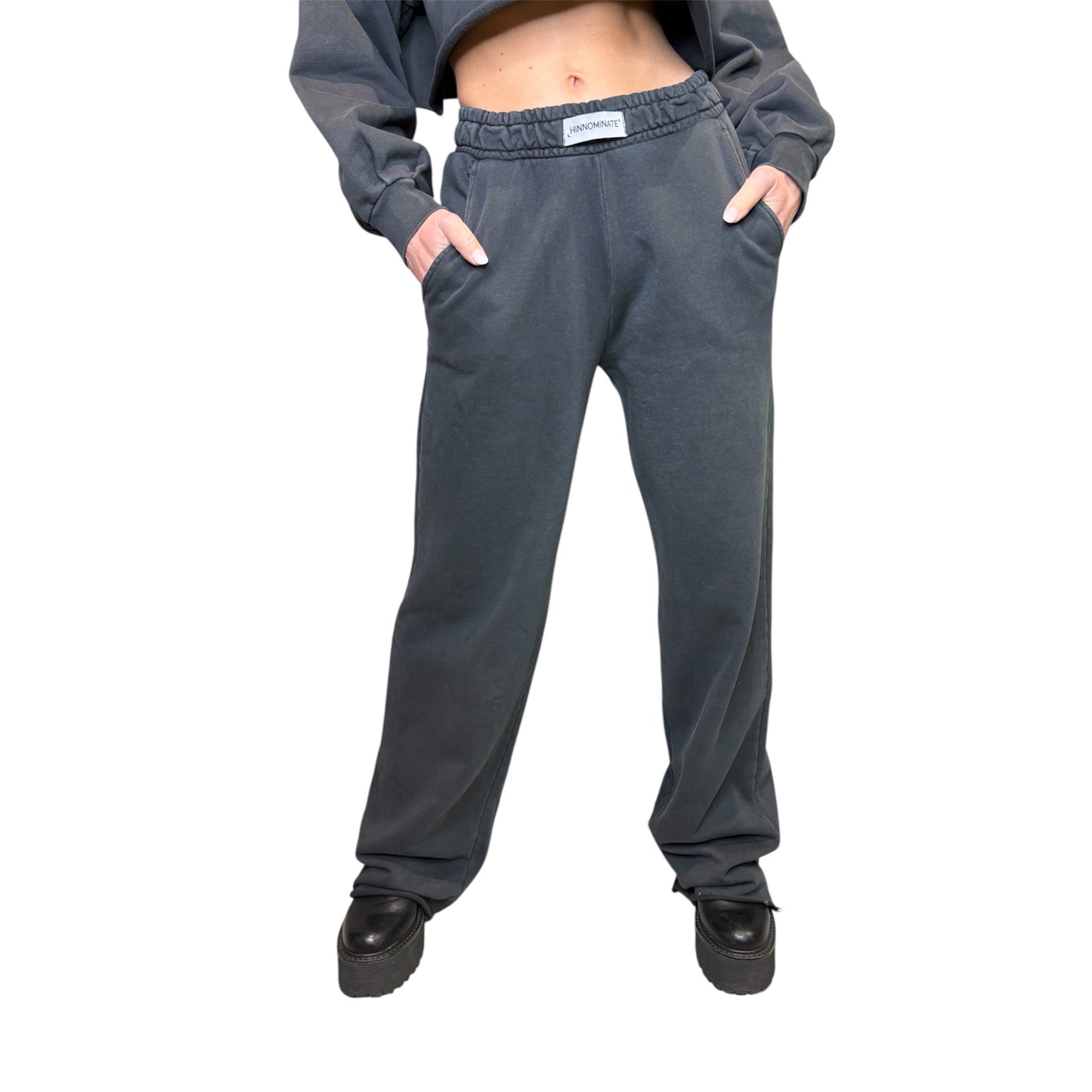 PANTALONE TUTA A PALAZZO TAGLIO VIVO