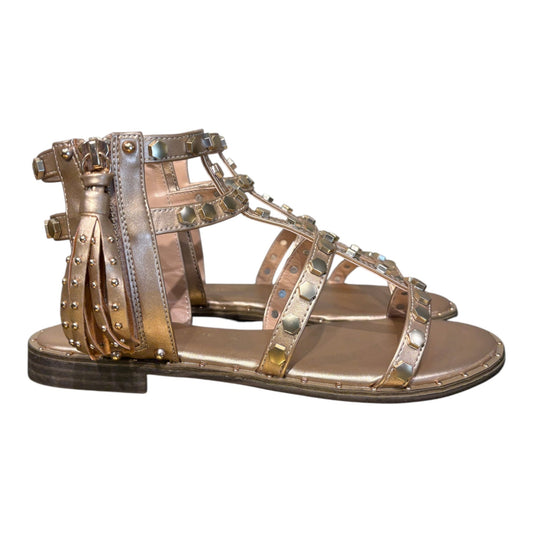 SANDALI FLAT ORO ROSA