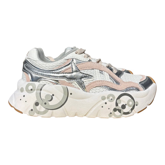 SNEAKERS PLATFORM W6YZ SILVER WHITE CIPRIA