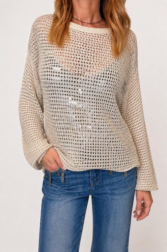 MAGLIA CON PAILLETTES