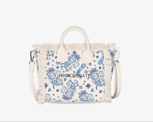 MINI SHOPPER CON STAMPA BANDANA BLU HINNOMINATE