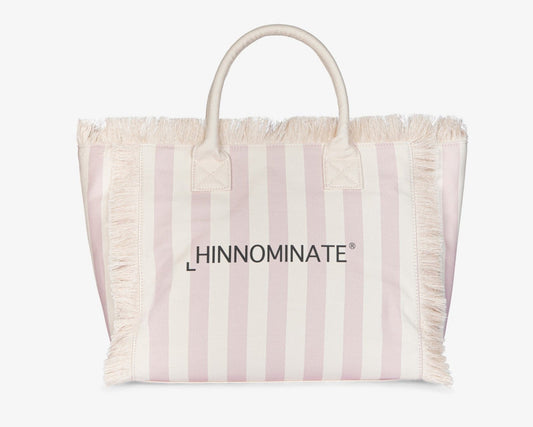 BORSA SHOPPER A RIGHE HINNOMINATE ROSA